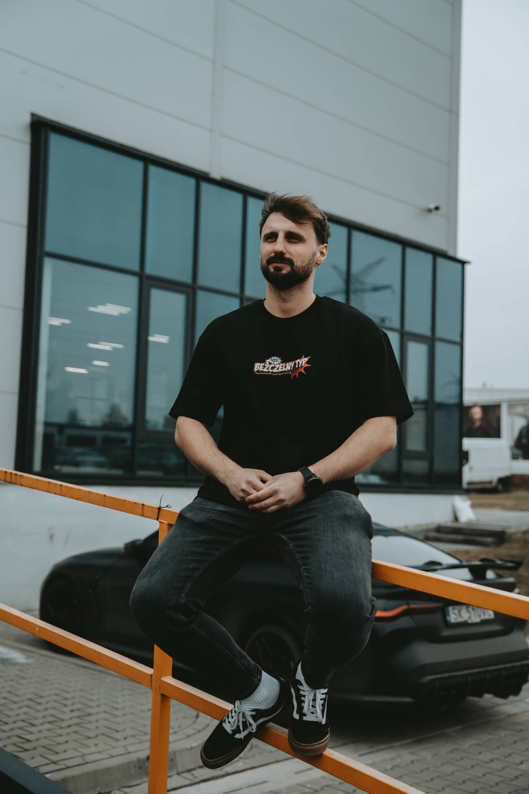 Koszulka PATRYK CAR DETAILING z wzorem BEZCZELNY TYP